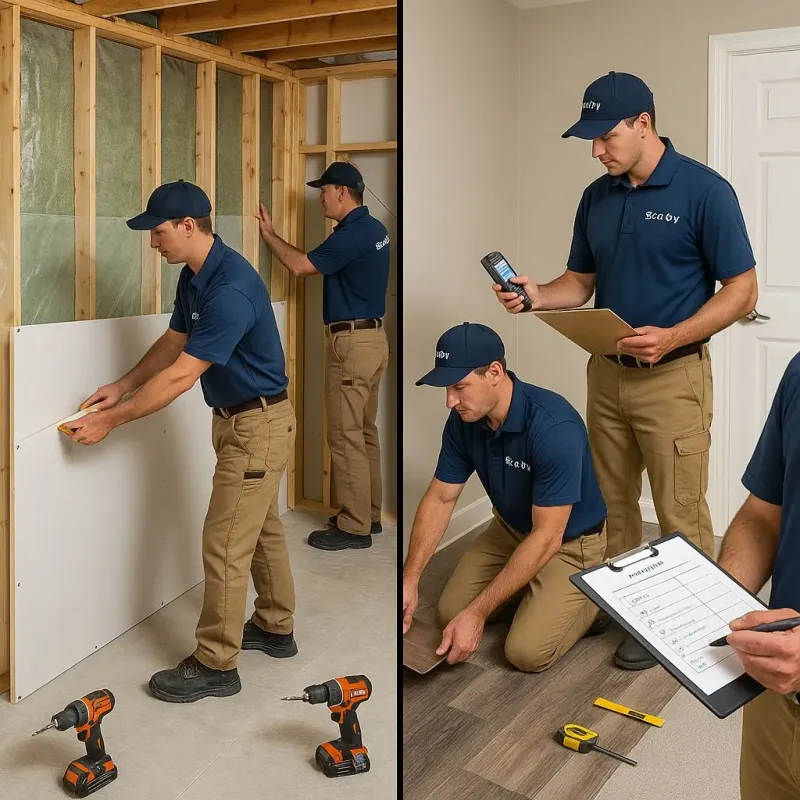 Repairs and Reconstruction process in Weissport East, PA